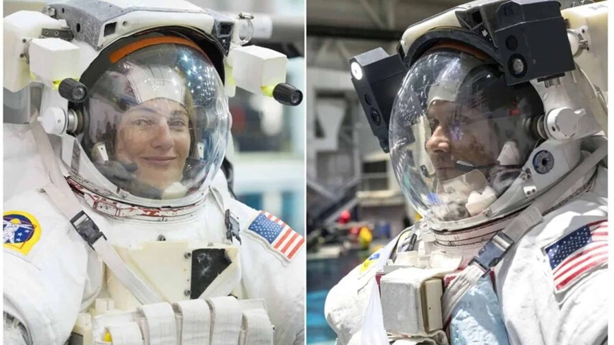 Dos astronautas de la NASA concluyen caminata para mejorar los paneles solares de la EEI