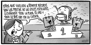 Caricatura de Noticiero Poteleche 7 agosto 2026