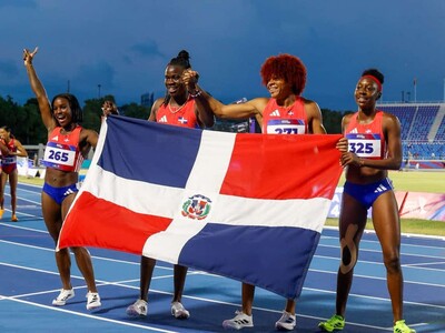 El relevo femenino 4x100 le da a RD su medalla 11 de oro en atlet
