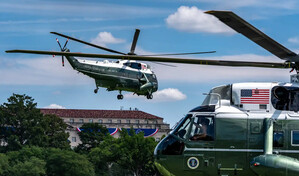 Investigan la corta distancia que hubo entre el helic&oacute;ptero de Trump y un avi&oacute;n comercial
