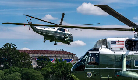 Investigan la corta distancia que hubo entre el helic&oacute;ptero de Trump y un avi&oacute;n comercial