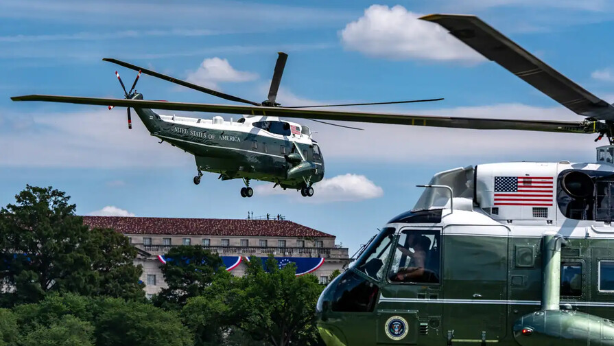 Investigan la corta distancia que hubo entre el helic&oacute;ptero de Trump y un avi&oacute;n comercial