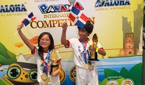 RD se corona campeona mundial de cálculo mental a solo nueve meses de la llegada de Aloha al país