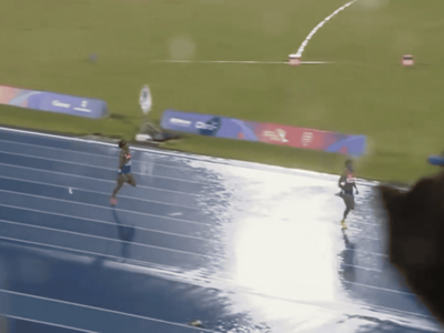 Bottles thrown at track during Marileidy Paulino's record-breaking race at Santo Domingo Games
