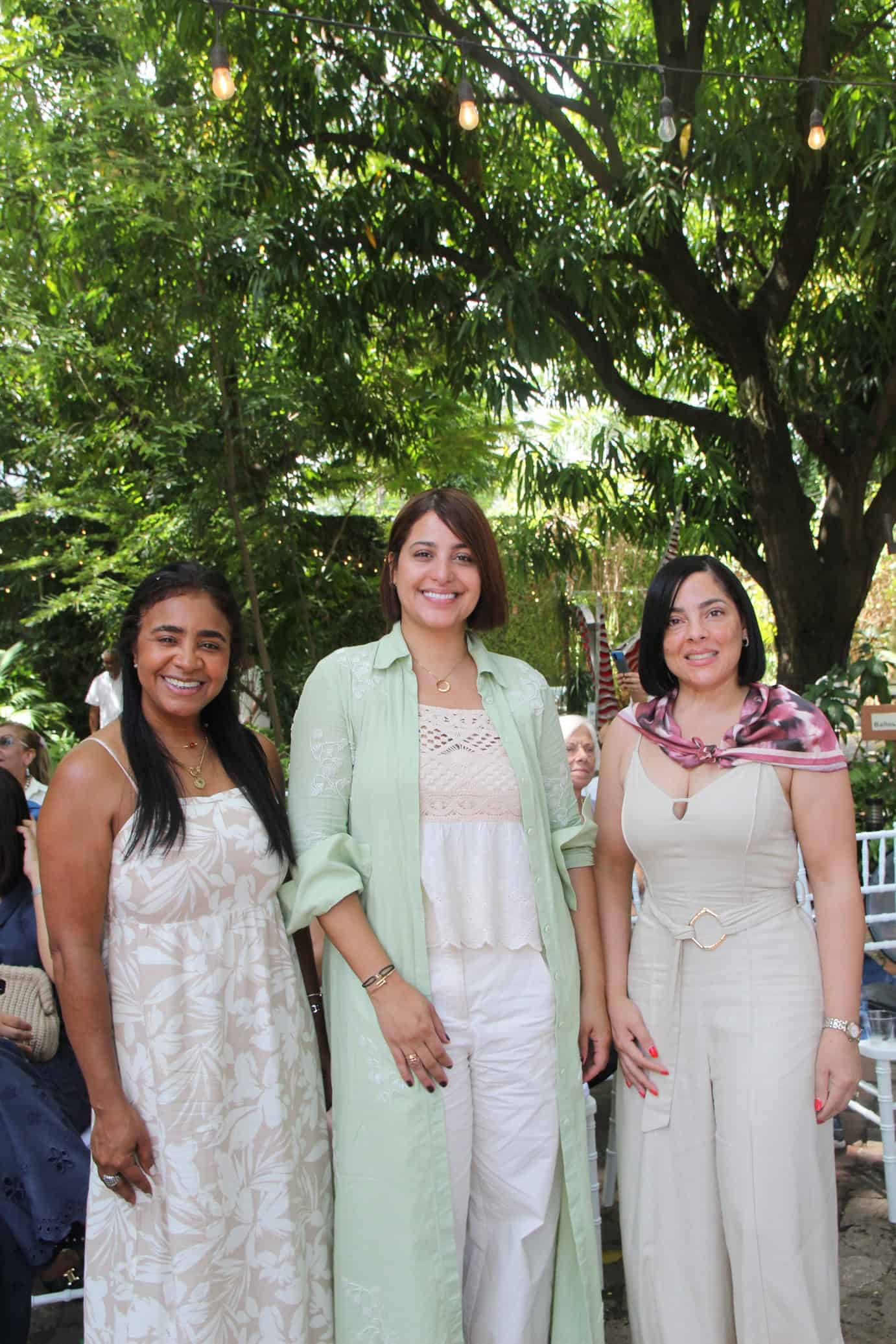Kathy Ceballos, Sancheska Sánchez y Evelyn Puello.
