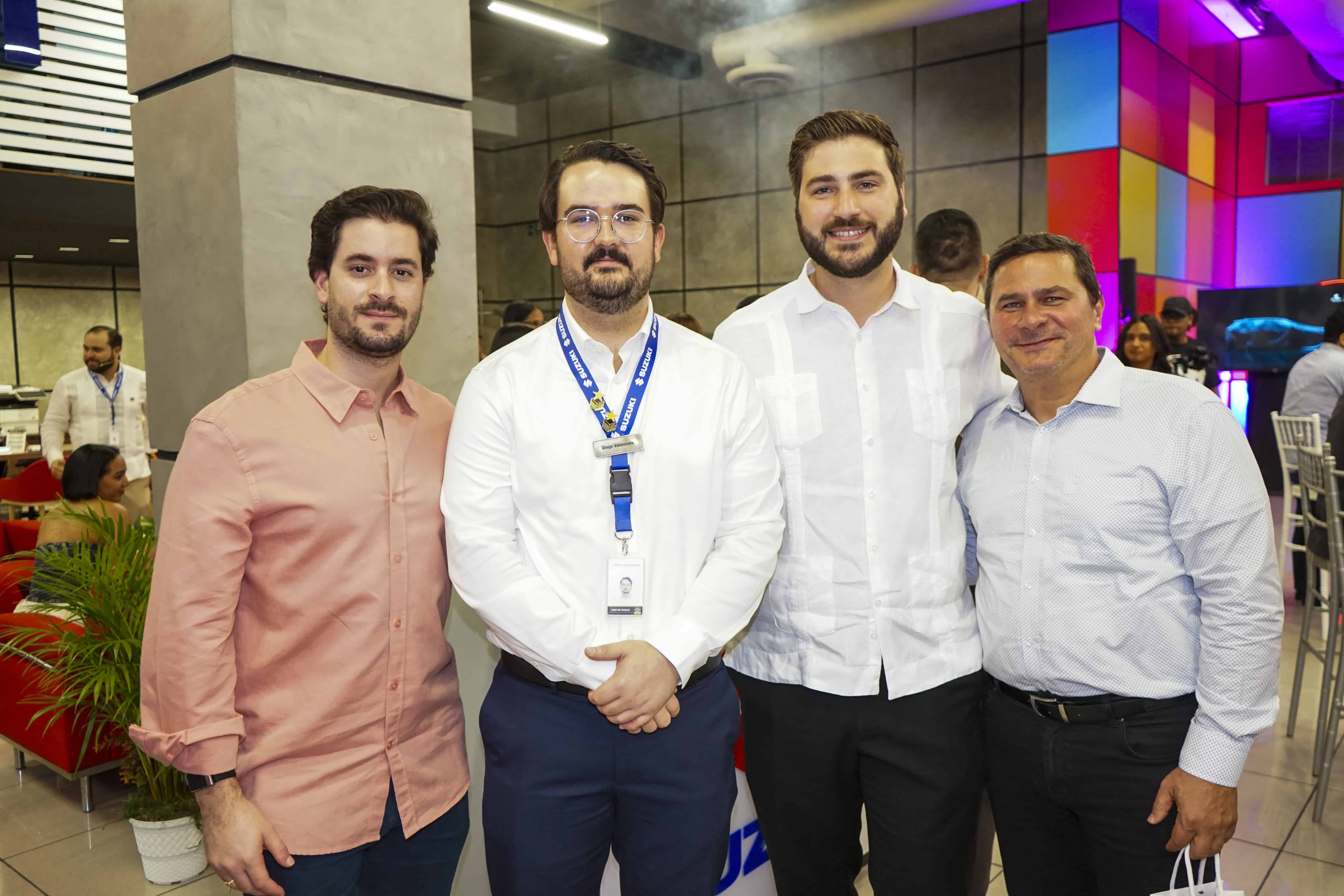 Diego Nouel, Diego Valenzuela, José Olivo y Arnaldo Pérez.
