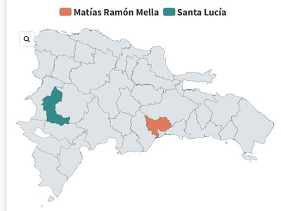 How would the map of the Dominican Republic change if two new provinces were created?