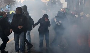 Protesta contra proyecto de Milei sobre propiedad privada termina con represión policial