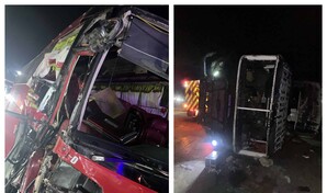 Choque entre cami&oacute;n recolector de basura y autob&uacute;s en Punta Cana deja un muerto y dos lesionados