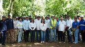 Ministerio de Energ&iacute;a y Minas realiza jornada de reforestaci&oacute;n y limpieza en Cotu&iacute;