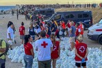 Playa del Trampolín de Ceuta, campamento improvisado donde 1,500 migrantes rehacen su vida Playa del Trampolín de Ceuta, campamento improvisado donde 1,500 migrantes rehacen su vida