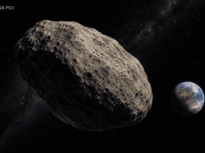 Asteriode 2026 PO1 pasará cerca de la Tierra sin peligro