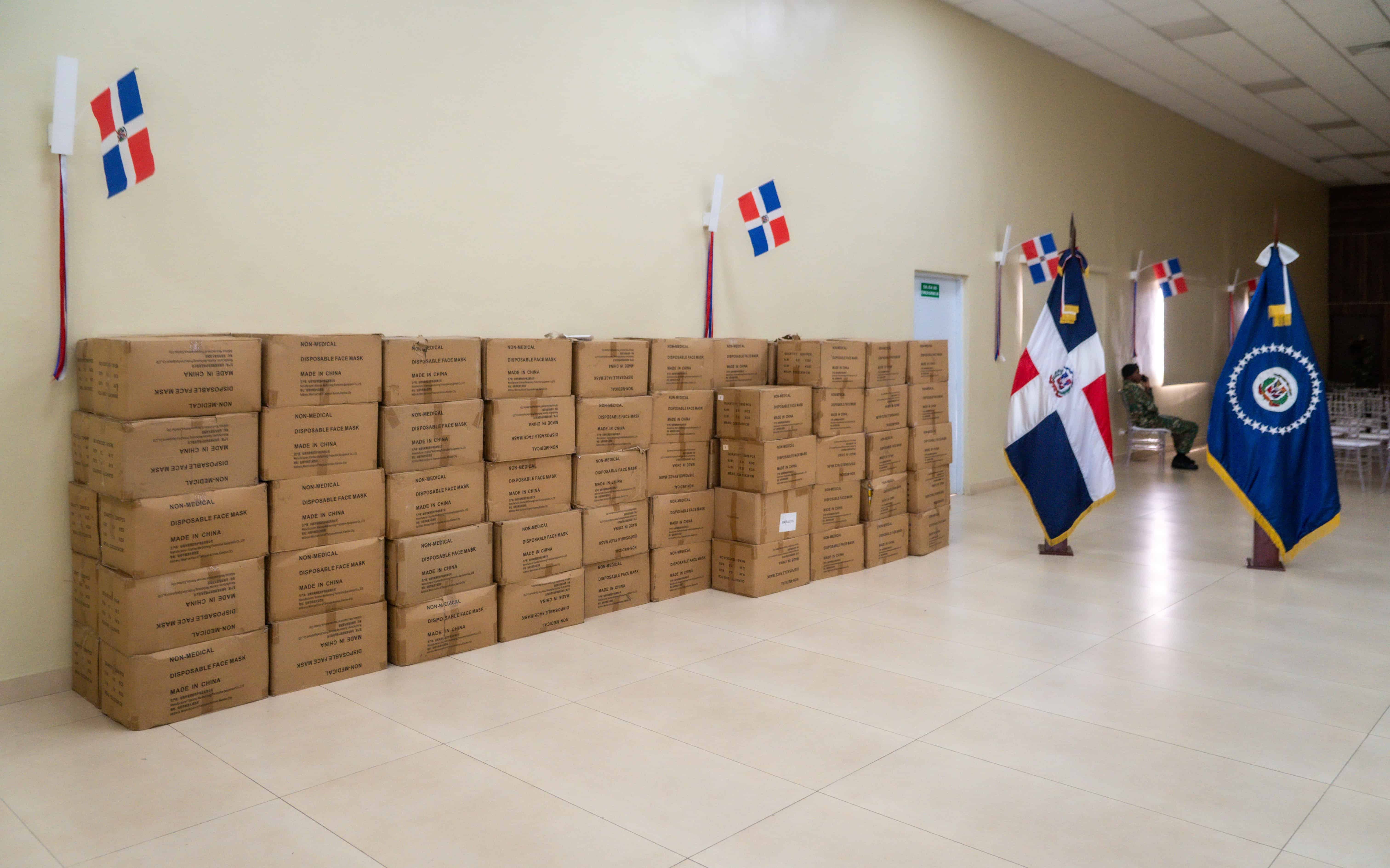 Parte del donativo recibido.&nbsp;