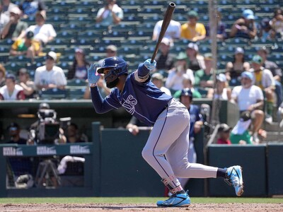 Junior Caminero aporta a la racha de los Rays