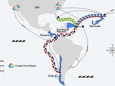 Anuncio de cables submarinos en RD por Google