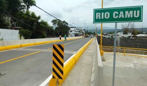 Obras P&uacute;blicas abre al tr&aacute;nsito el puente Antonio Guzm&aacute;n sobre el r&iacute;o Cam&uacute;