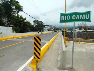 Abren el puente Antonio Guzmán sobre el río Camú en La Vega