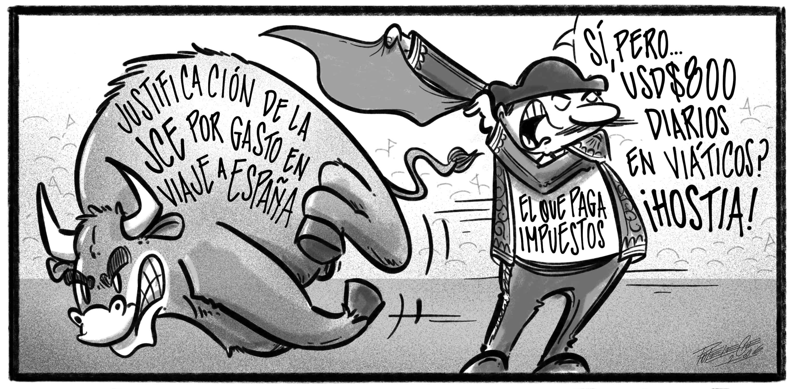 Caricatura de Noticiero Poteleche 14 agosto 2026