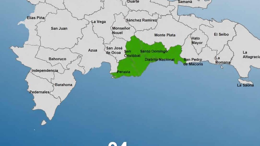 El COE coloca a Peravia entre las provincias en alerta verde El COE coloca a Peravia entre las provincias en alerta verde