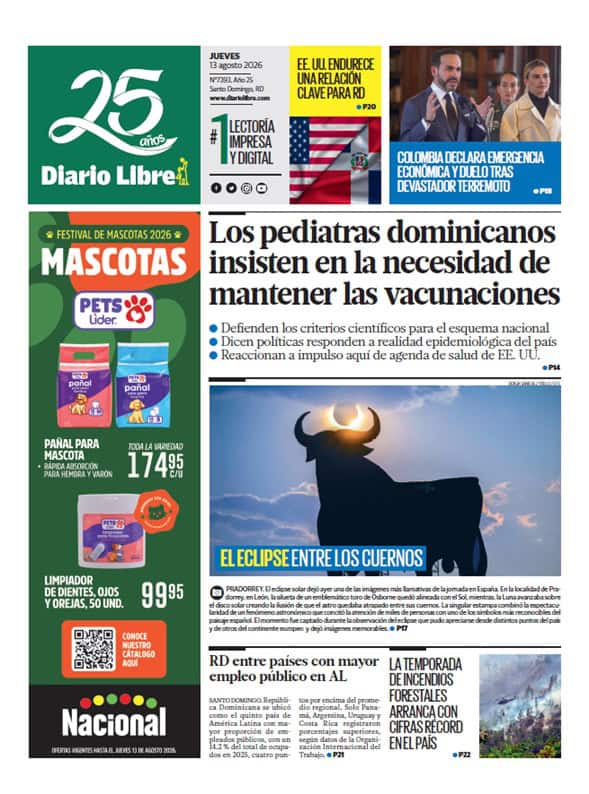 Día Jueves, 19 de Febrero de 2026 Edición 7251. Día Jueves, 19 de Febrero de 2026 Edición 7251.