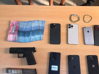 Detenidos por asaltos a mano armada en DN y SDO