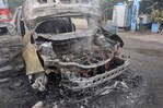 Yipeta con m&aacute;s de 15 haitianos se incendia en Dajab&oacute;n; conductor y pasajeros huyen