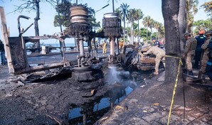 Identifican a los dos fallecidos en explosi&oacute;n de cami&oacute;n en el malec&oacute;n; mujer manejaba la yipeta