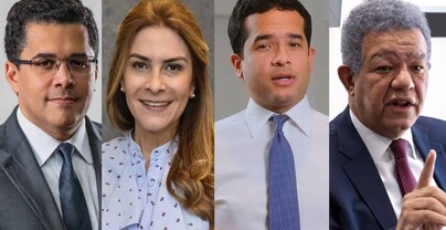 Collado aventaja a Carolina en el PRM; Gonzalo lidera en el PLD y Leonel entre los miembros de la FP