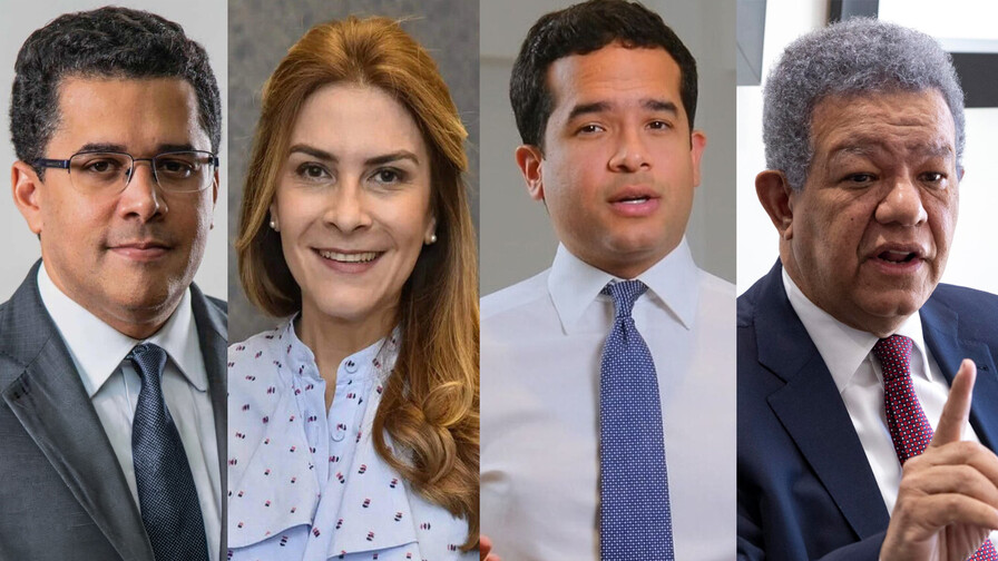 Collado aventaja a Carolina en el PRM; Gonzalo lidera en el PLD y Leonel entre los miembros de la FP