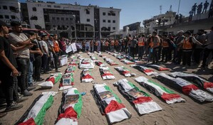 Gaza entierra los restos mortales de 50 personas que Israel mat&oacute; en bombardeos en 2023