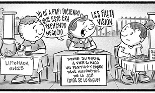 Caricatura de Noticiero Poteleche 22 agosto 2026