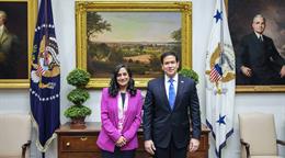 Rubio recibe a canciller canadiense despu&eacute;s de que Trump aplazara el arancel del 50 %