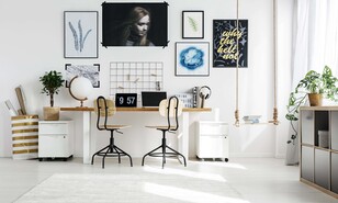 C&oacute;mo dise&ntilde;ar una zona de estudio compartida, c&oacute;moda y organizada