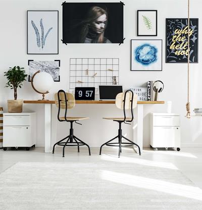 C&oacute;mo dise&ntilde;ar una zona de estudio compartida, c&oacute;moda y organizada