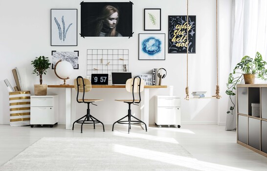 C&oacute;mo dise&ntilde;ar una zona de estudio compartida, c&oacute;moda y organizada
