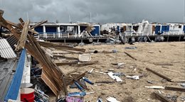 Tormentas y posibles tornados azotan el noreste de EE. UU. y provocan inundaciones y da&ntilde;os