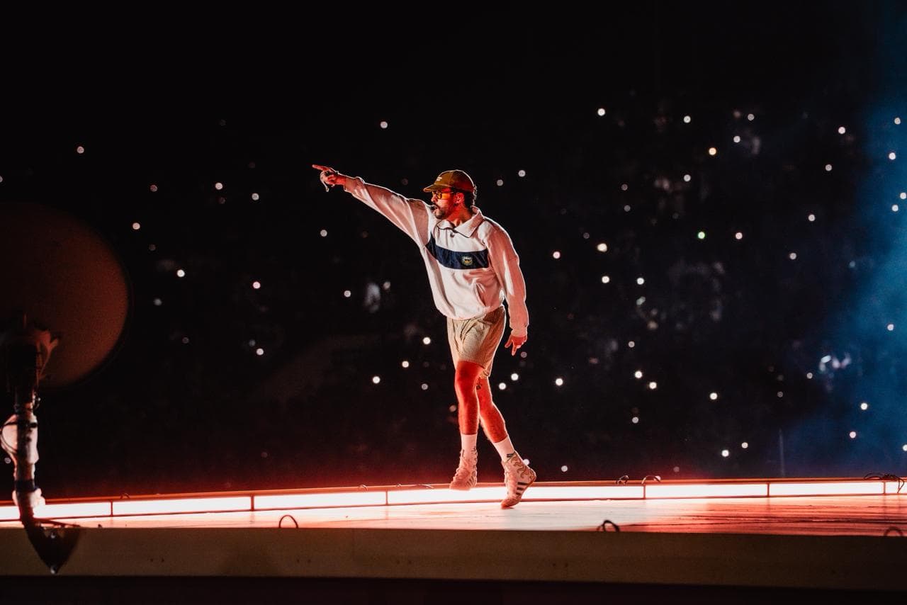 Bad Bunny durante el inicio de su gira en República Dominicana.
