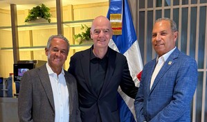 &iquest;A qu&eacute; vino Infantino a Rep&uacute;blica Dominicana? Esto hizo durante su visita