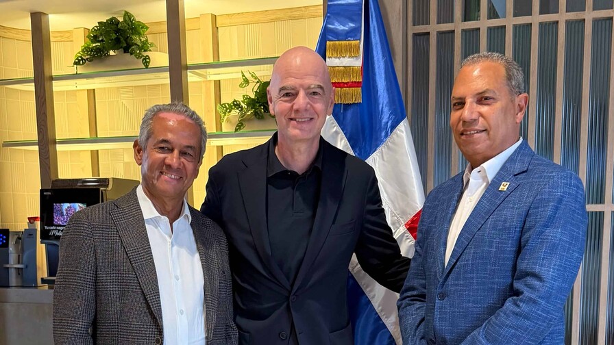 &iquest;A qu&eacute; vino Infantino a Rep&uacute;blica Dominicana? Esto hizo durante su visita