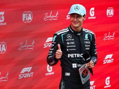 George Russell wins F1 Dutch Grand Prix sprint race