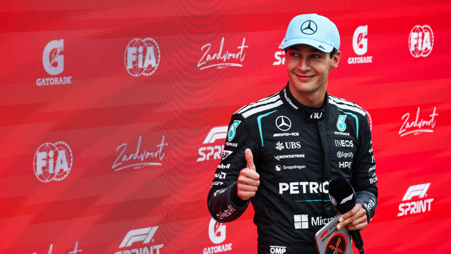 George Russell (Mercedes) gana la carrera esprint del GP de F1 de Países Bajos George Russell (Mercedes) gana la carrera esprint del GP de F1 de Países Bajos