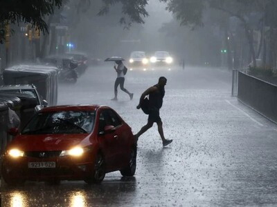 Siete heridos por fuertes lluvias en España