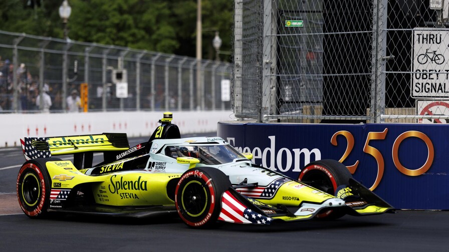 Trump da la salida de la carrera de IndyCar en las calles de Washington Trump da la salida de la carrera de IndyCar en las calles de Washington