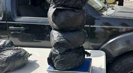 Detienen conductor con 84 libras de presunta marihuana en Azua