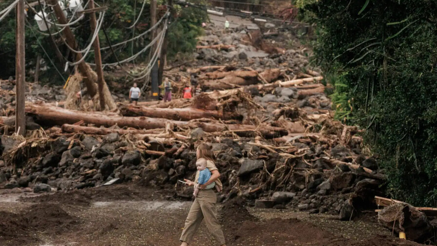 Tormenta tropical Moke amenaza con m&aacute;s lluvias a Haw&aacute;i tras el paso del hurac&aacute;n Lala