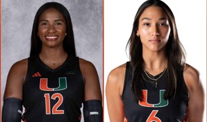 Dos j&oacute;venes dominicanas llevan una tradici&oacute;n familiar del voleibol hasta la Universidad de Miami