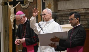 Le&oacute;n XIV recibe en el Vaticano a personas con discapacidad de Toledo y a sus familias