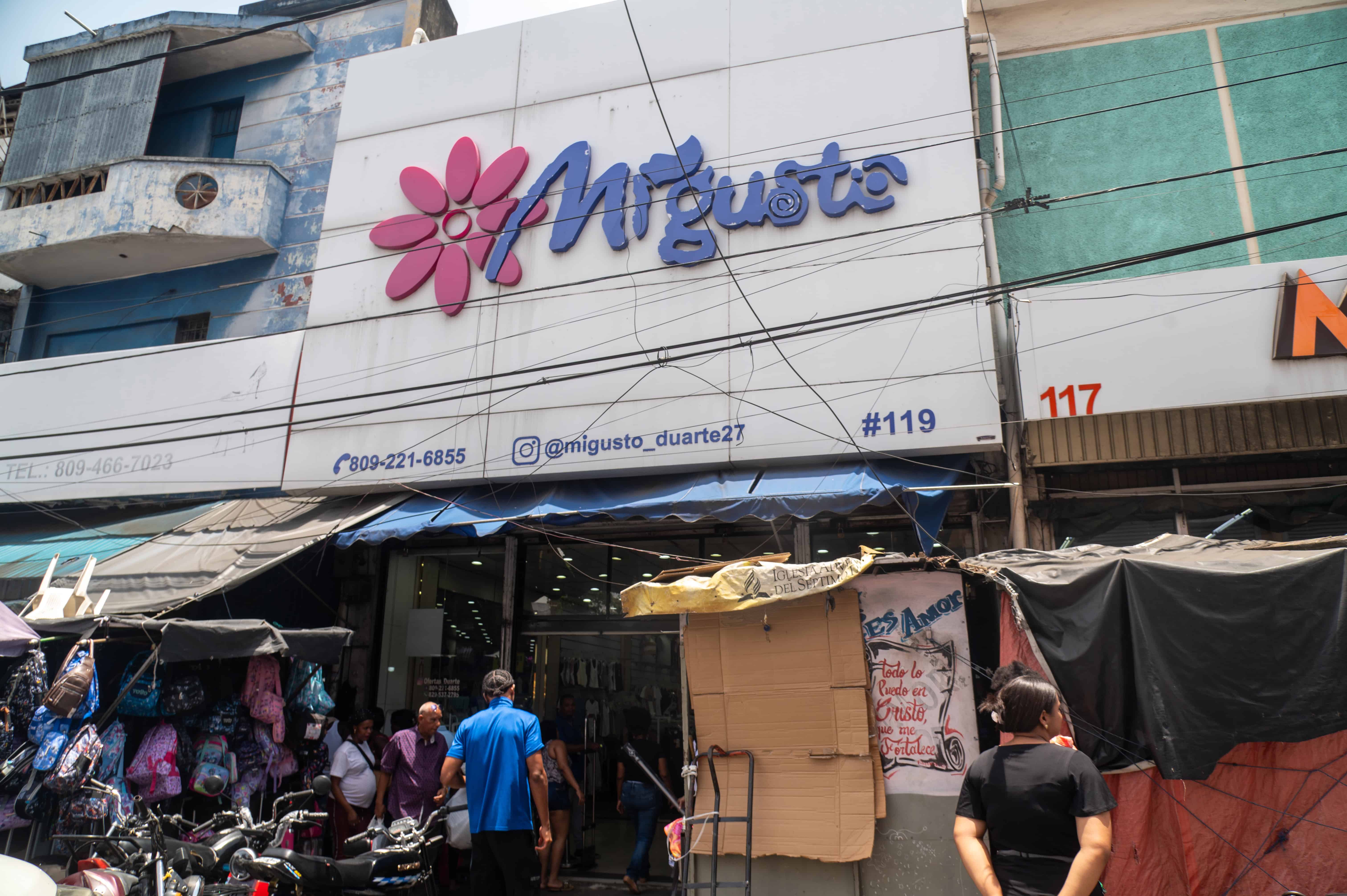 Una de las sucursales de Mi Gusto en la avenida Duarte.