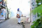 Salud P&uacute;blica fumiga contra el dengue y exhorta a la poblaci&oacute;n eliminar criaderos de mosquito