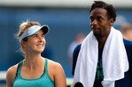 Monfils y Svitolina a semifinales del dobles mixto del US Open; Djokovic y Sabalenka eliminados